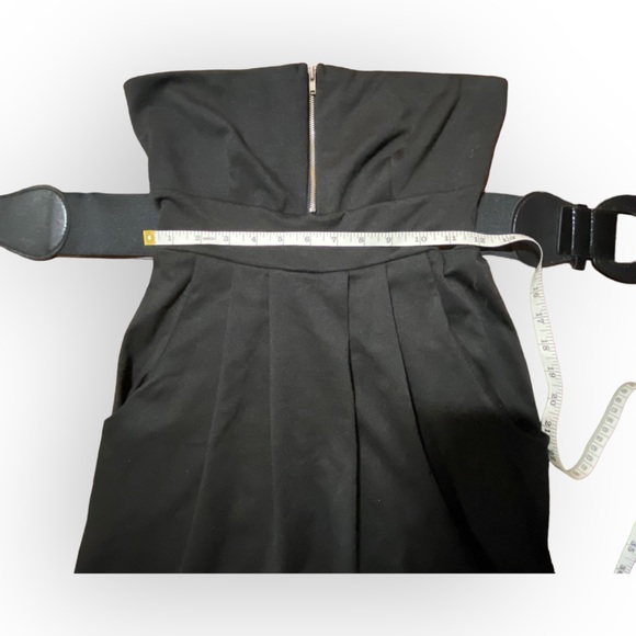2 for $20 NWT Black Stretch Micro Mini Strapless Dress with Belt. Size Medium - Picture 8 of 9